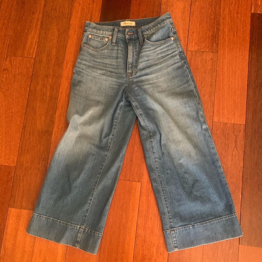 Madewell Wide Leg Cropped Jeans